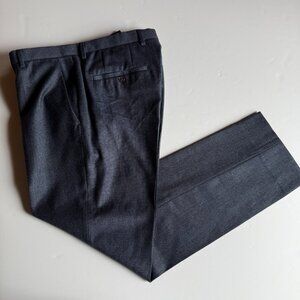 HUGO BOSS Steel Blue Tapered Dress Pants - 32R x 30L - Wool Blend